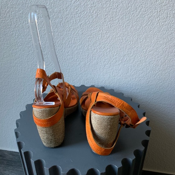 $85🔥Orange Diesel platform shoes size 40 or 9/9.5 - Picture 2 of 6